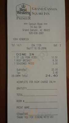 Canyon Room At Best Western Hotel