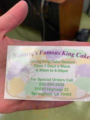 Navarre's Famous King Cake