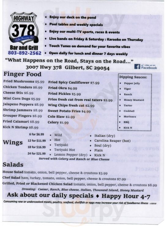 Highway 378 Bar And Grill