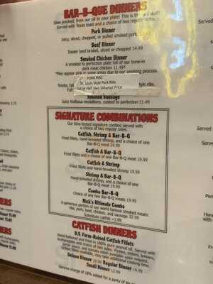 Nick's Bar-b-q & Catfish Restaurant