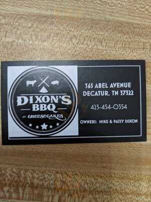 Dixon's Bbq & Cheesecakes