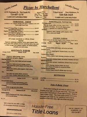 Pizzas By Marchelloni