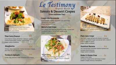 Le Testimony Organic Bistro
