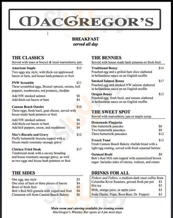 Macgregor's Of Cannon Beach