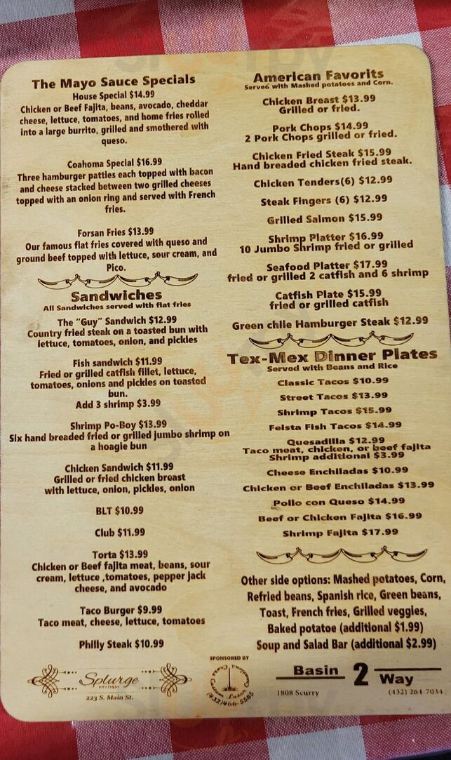 The Mayo Sauce Family Diner