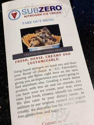 Sub Zero Nitrogen Ice Cream