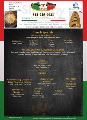 Legacy Pizza And Bakery