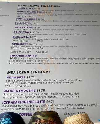 Aloha Aina Juice Cafe