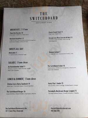The Switchboard Restaurant And Bar
