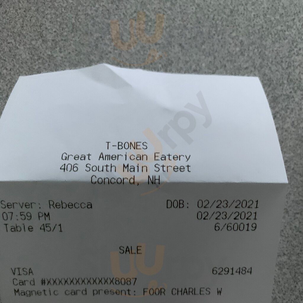 T-bones Great American Eatery