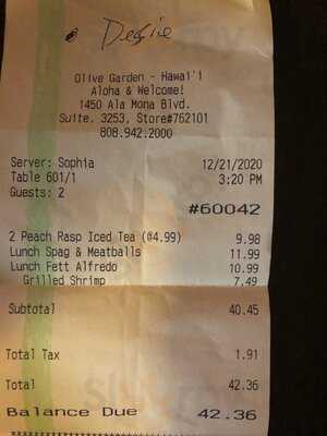 Olive Garden Italian Restaurant