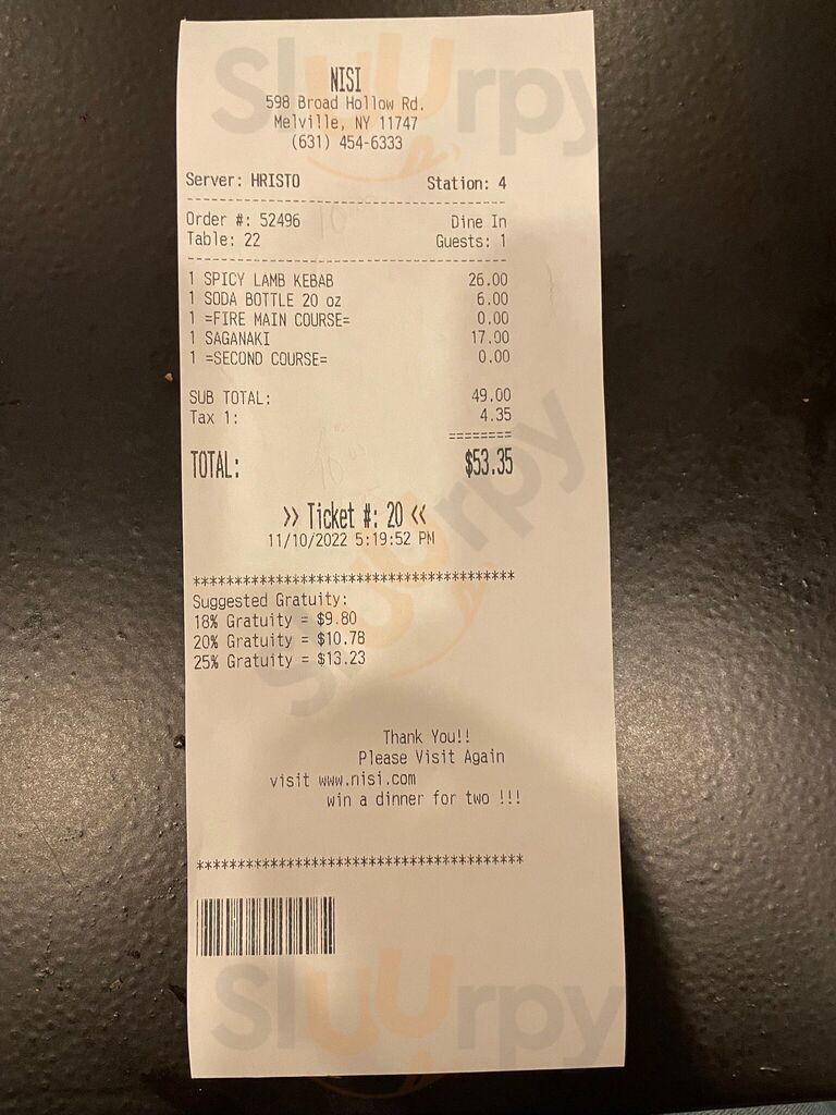 Nisi Mediterranean, Melville, Ny