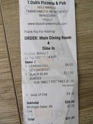 T.dub's Pizzeria & Pub