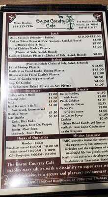 Bayou Country Cafe