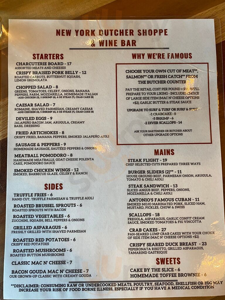 New York Butcher Shoppe & Wine Bar