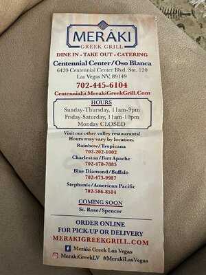Meraki Greek Grill