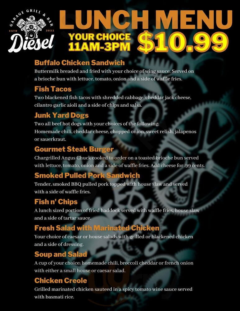Diesel Garage Grill & Bar