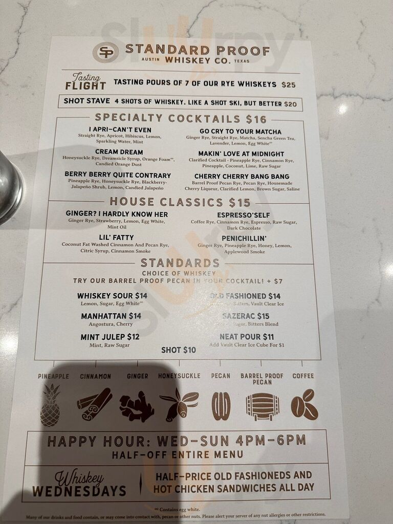 Standard Proof Whiskey - Austin