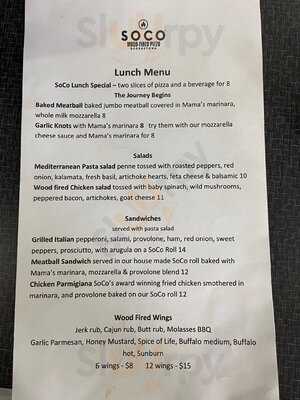 Soco Wood-fired Pizza Georgetown