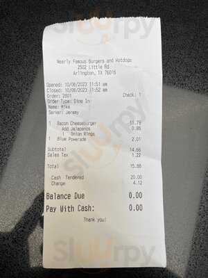 Nearly Famous Burgers And Hotdogs