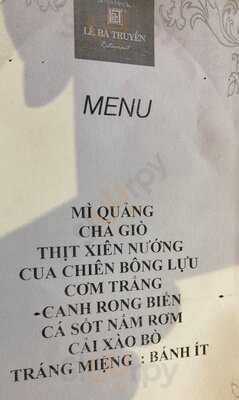 Nhà Hàng Lê Bá Truyền Ii