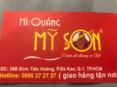 Mì Quảng Mỹ Sơn