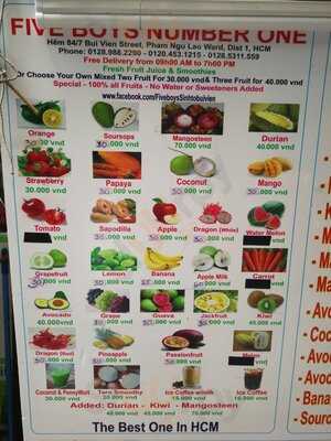 Five Boys Number One