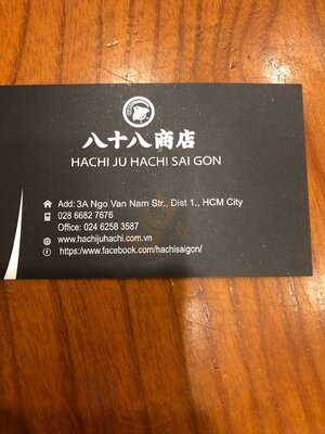 Nhà Hàng Nhật Hachi Ju Hachi