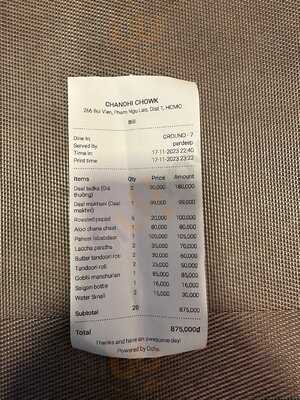 Chandni Chowk Indian Restaurant