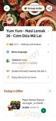 Yum Yum - Nasi Lemak 26 - Cơm Dừa Mã Lai