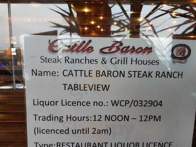 Cattle Baron Tableview Blouberg