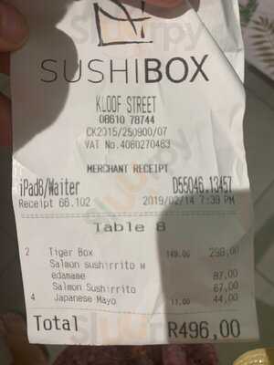 Sushi Box Kloof Street